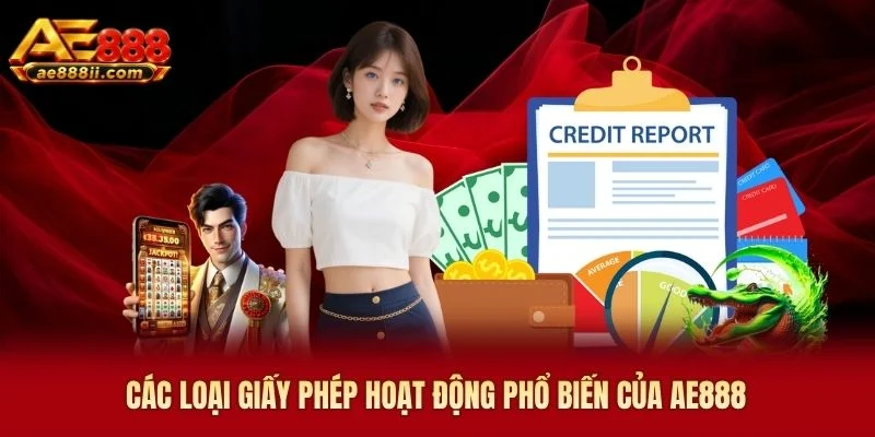Các loại giấy phép hoạt động AE888 phổ biến